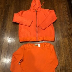 Liz Claiborne t-shirt/matching hoodie sweatshirt